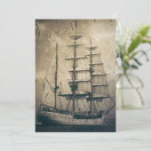 海シー航海のヴィンテージ帆船 招待状 (スタンド正面)