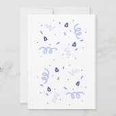 海ジェンダーが海性を明らかにするパーティー 招待状 (裏面)