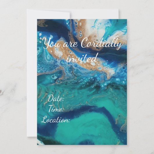 海ジオード招待状 招待状 (正面)