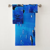 海ジンベイザメ大泳ぎ バスタオルセット (インサイチュ)