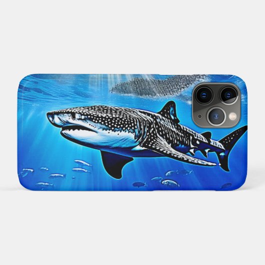 海ジンベイザメ大泳ぎ Case-Mate iPhoneケース (裏面(横))