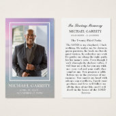 海スカイフォト葬儀祈りの言葉カード (正面&裏面)