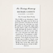 海スカイフォト葬儀祈りの言葉カード (裏面)