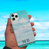 海スカイモノグラムトラベルアクアブルー Case-Mate iPhoneケース