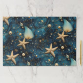 海スターフィッシュパターンティアウェイランチョンマット ペーパーパッド (インサイチュ)