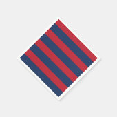 海ストライプの航海の洋 スタンダードカクテルナプキン (角)