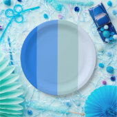 海ストライプ海 ペーパープレート (パーティー)