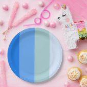 海ストライプ海 ペーパープレート (パーティー)