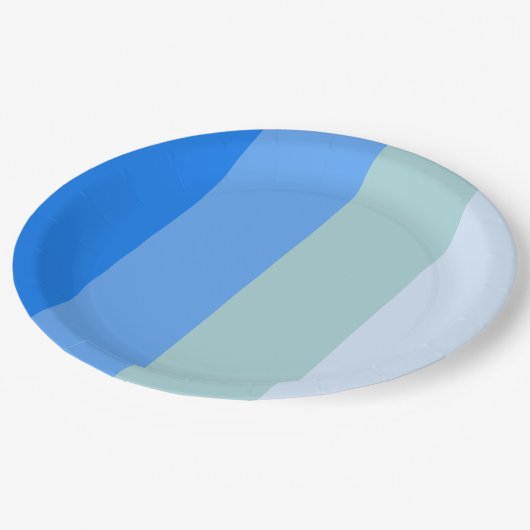 海ストライプ海 ペーパープレート (アングル)