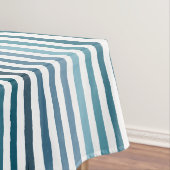 海ストライプ色の色の手書きインスパイアの テーブルクロス (インサイチュ)