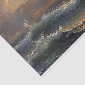 海ストームのムーディ絵を描ー景観の分離 薄葉紙 (詳細)