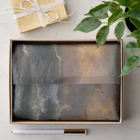 海ストームのムーディ絵を描ー景観の分離 薄葉紙 (ギフト)