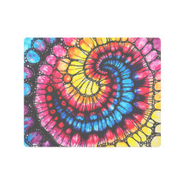 海スパイラルメタルウォールアート メタルプリント