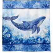 海スピリットブルーフロスト シャワーカーテン (正面)