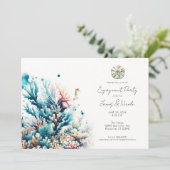 海スプラッシュシーコーラルウォーター婚約パーティ 招待状 (スタンド正面)