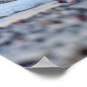 海スプラッシュ水色 ポスター (角)