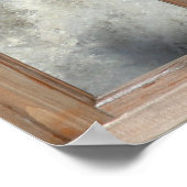 海スプレーで窓から眺める ポスター (角)