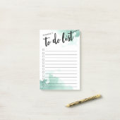 海スプレー水モノグラムの色To-Doリスト ポストイット (デスク上)