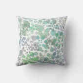 海スプレー水滴水彩アート クッション (裏面)