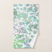 海スプレー水滴水彩アート バスタオルセット (ハンドタオル)