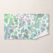 海スプレー水滴水彩アート バスタオルセット (ハンドタオル)