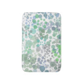 海スプレー水滴水彩アート バスマット (正面縦)