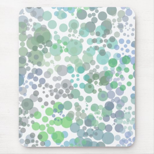 海スプレー水滴水彩アート マウスパッド (正面)