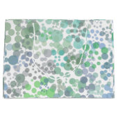 海スプレー水滴水彩アート ラージペーパーバッグ (正面)