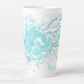 海スワールIラテマグカップ カフェラテマグ (正面)