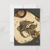 海ス疑問に思タンパンクの機械的な魚。 サンキューカード (裏面)