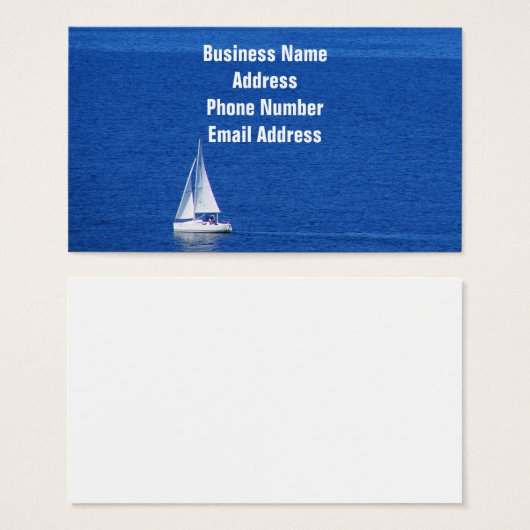 海セーリング名刺 (正面&裏面)