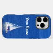 海セーリングiPhone / iPadケース Case-Mate iPhoneケース (裏面 (横))