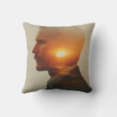 海ソウル：水彩二重露出 クッション (裏面)