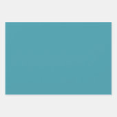 海ターコイズ水色 ラッピングペーパーシート (正面3)