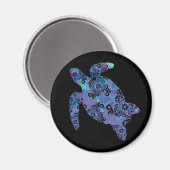 海タートルマンダラマジカルカラーライトアート マグネット (正面/裏面)