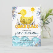 海ダッキーイエローラバガモ誕生日 招待状 (スタンド正面)