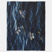 海チラシ フリースブランケット (正面)