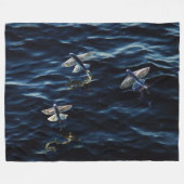 海チラシ フリースブランケット (正面(横))