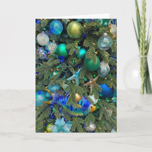 海テーマクリスマスツリー シーズンカード (正面)