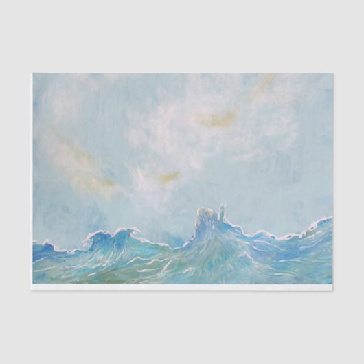 海テーマティッシュペーパー切り離し 薄葉紙 (正面)