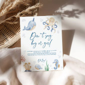 海テーマベビーシャワーゲームサイン ポスター