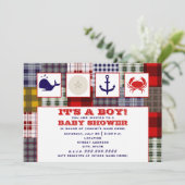 海テーマベビーシャワー招待状-プレイド 招待状 (スタンド正面)