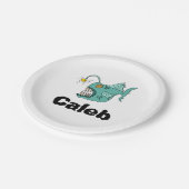 海テーマボーイズ誕生日アングラーフィッシュ紙プレート ペーパープレート (アングル)