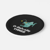 海テーマボーイズ誕生日アングラーフィッシュ ペーパープレート (アングル)