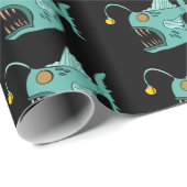 海テーマボーイズ誕生日アングラーフィッシュ ラッピングペーパー (ロールコーナー)