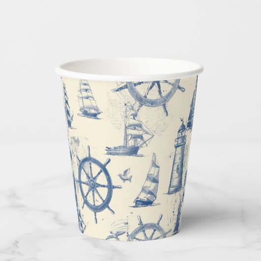 海デタインスパイアーを作る 紙コップ (正面)