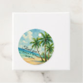 海トロピカルアイランドビーチ結婚式ありがとう フェイバータグ (インサイチュ)