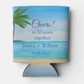 海トロピカルゴールデン結婚50周年 缶クーラー (正面)