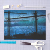 海トールシップ帆船デクページティッシュペーパー 薄葉紙 (クラフト)