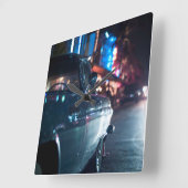 海ドライブヴィンテージ車 スクエア壁時計 (傾斜)